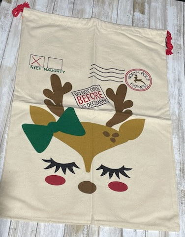 Reindeer Christmas Gift Bag - North Pole Express