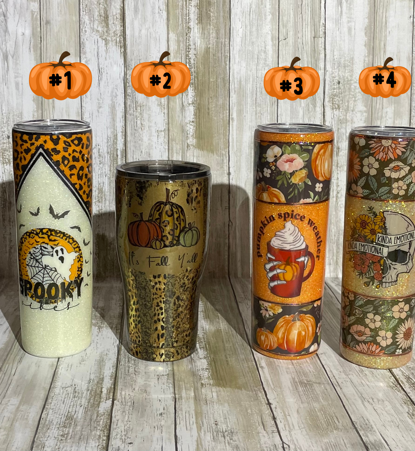 Pumpkin Season Tumblers- #4