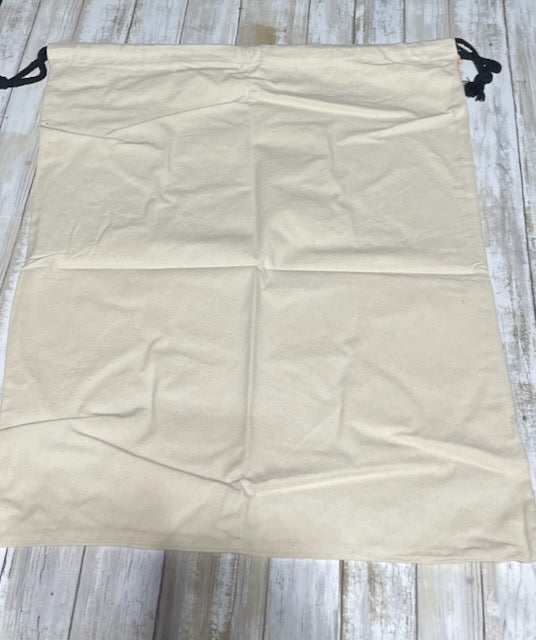 Large Natural Canvas Gift Bag with Drawstring